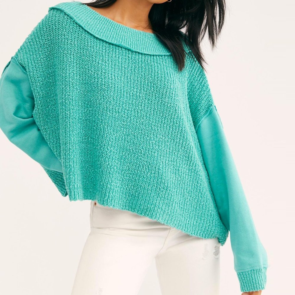 NEW Free People Never Leaving Pullover Sweater M - Picture 2 of 10
